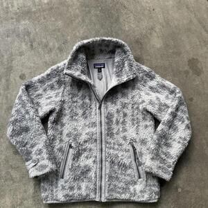 PATAGONIA DIVIDED SKY JACKET Fleece Sherpa WOMENS M Full zip